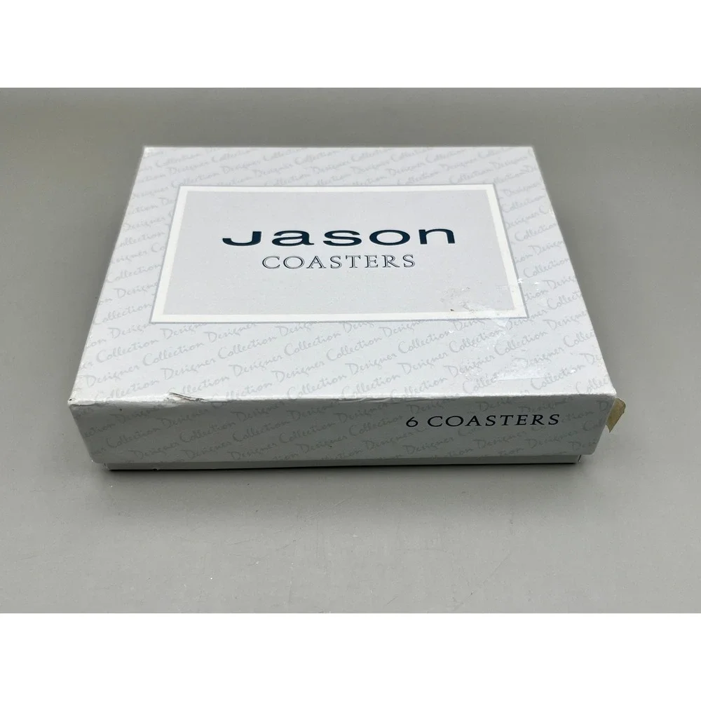 Jason Coasters Set of 6 Cork Backed Tavern Scenes A Fine Vtg Art Barware Toledo